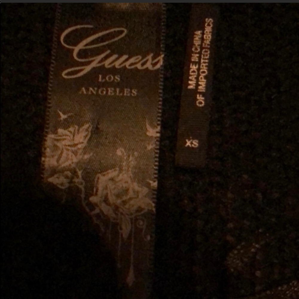 Black Ruffled Guess Sweater - Picture 5 of 6